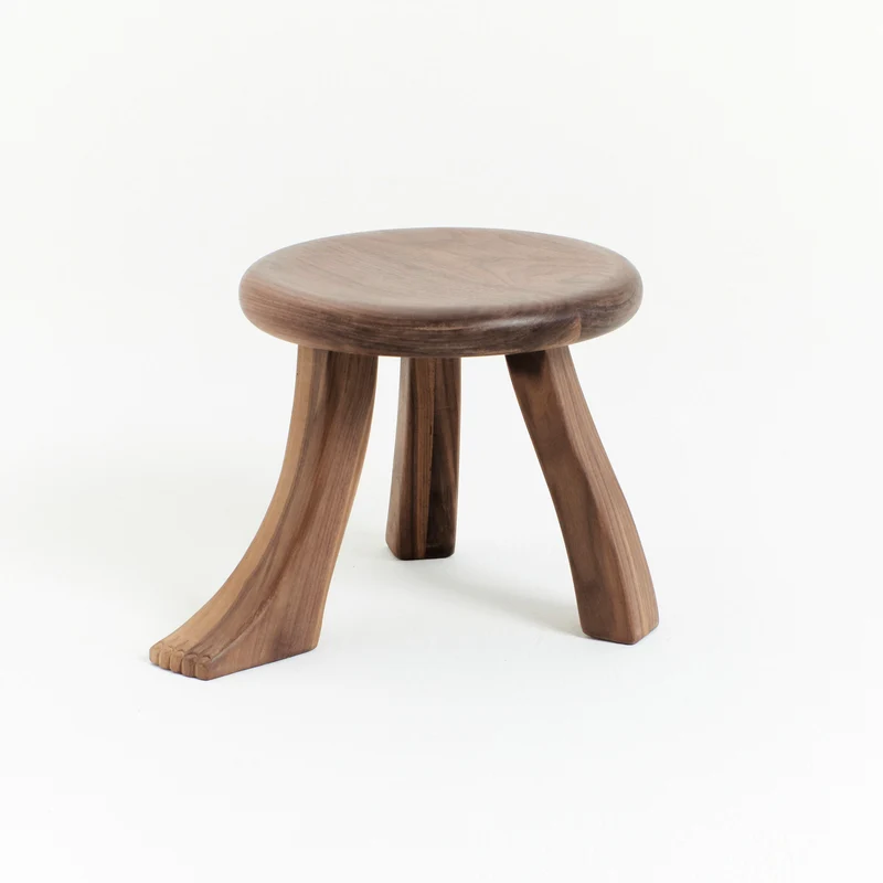 Foot Stool in Black Chestnut