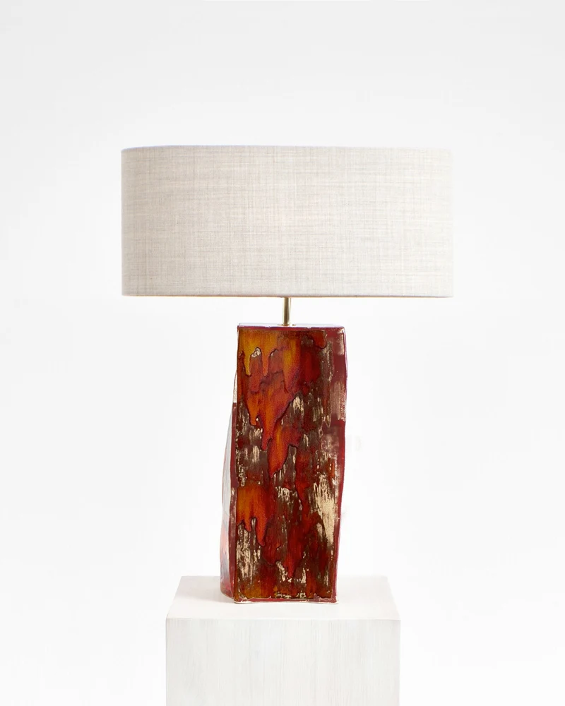 Rectangular Ceramic Table Lamp