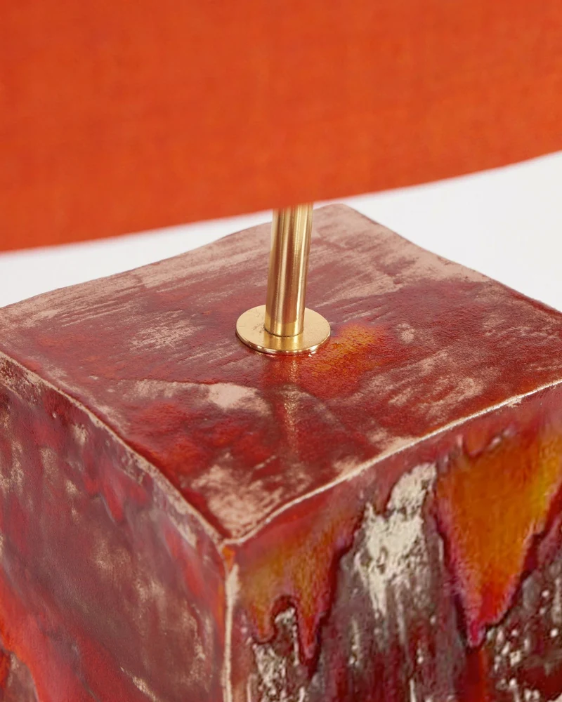 Rectangular Ceramic Table Lamp