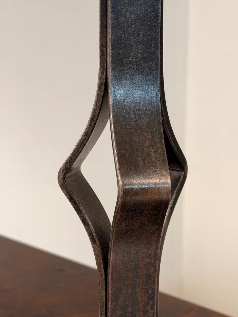 Vintage Wrought-iron Table Lamp Base, France, circa 1950