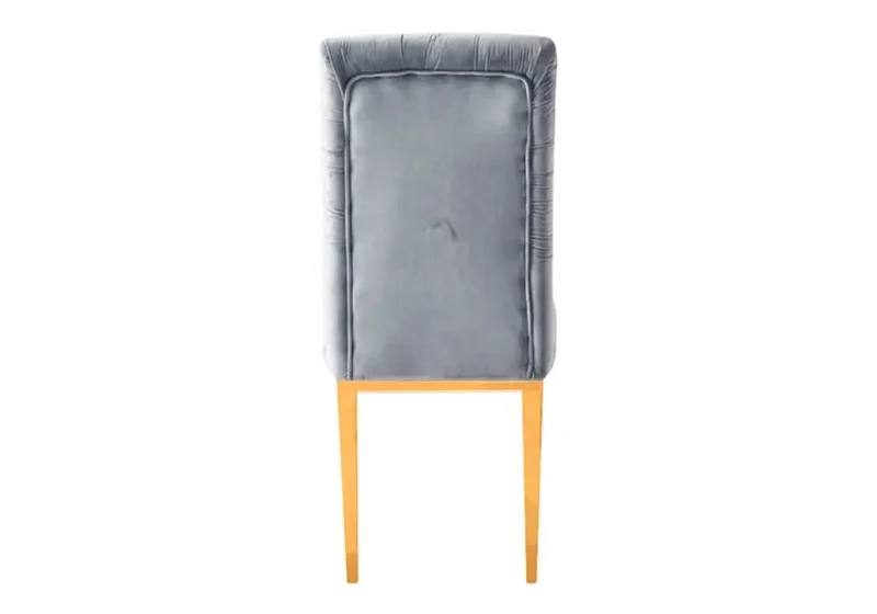 Table et chaise dorée marbre blanc - Iva