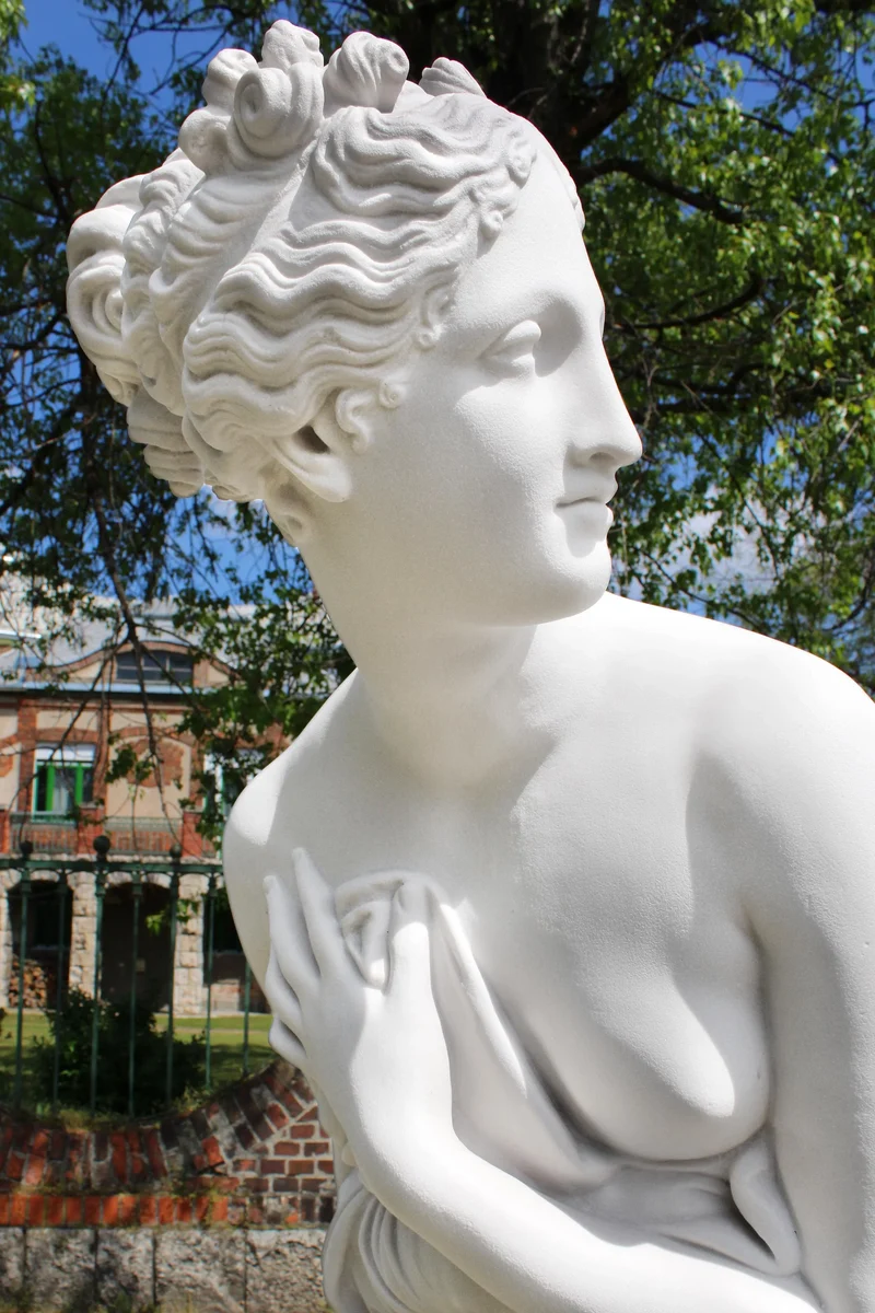 Statue Vénus Italica (Antonio Canova) - grande sculpture en marbre blanc