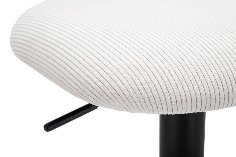Tabouret de bar blanc réglable avec élévateur – Collection Light
