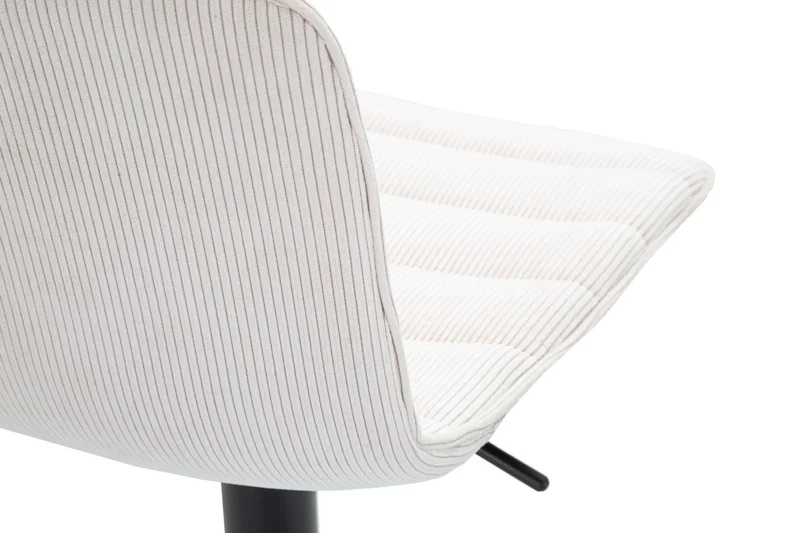Tabouret de bar blanc réglable avec mécanisme de levage – High Collection