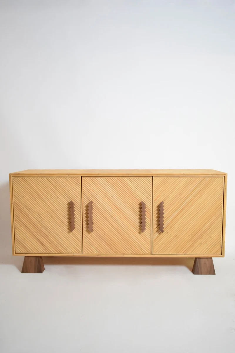 "Arrabida" Rattan and Walnut Sideboard