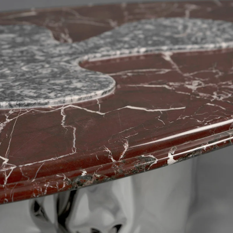 Steel and Stone Coffee Table - Reverie Series