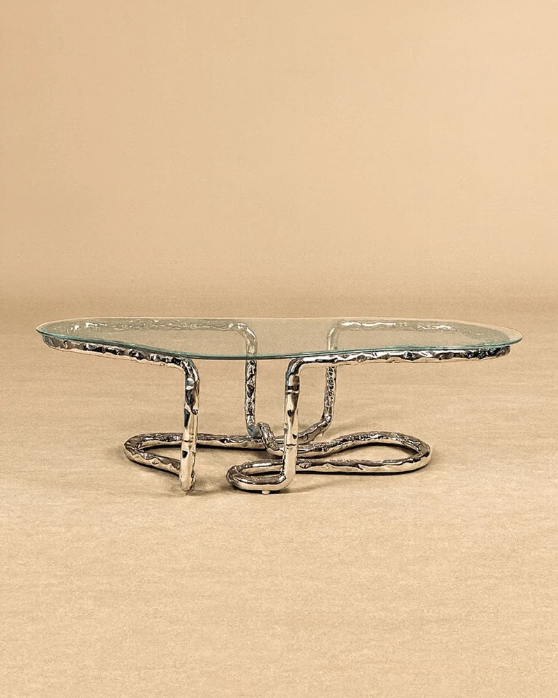 Stainless Steel Coffee Table - Lasso Series by Nitush Aroosh