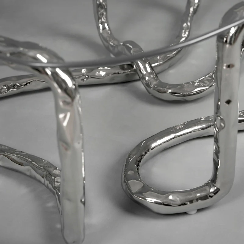 Stainless Steel Coffee Table - Lasso Series by Nitush Aroosh