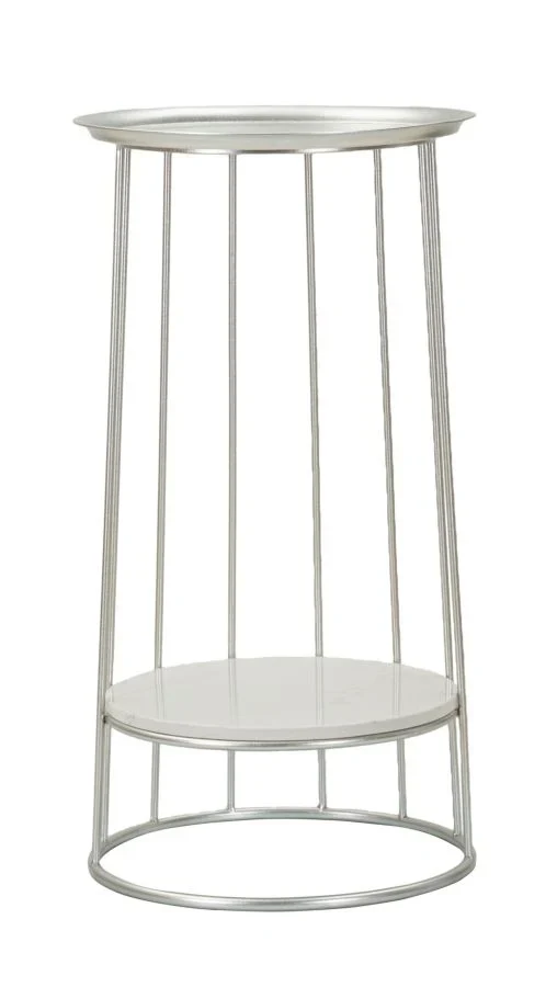 Table d'appoint ronde avec structure ouverte – Towery Modern Accent
