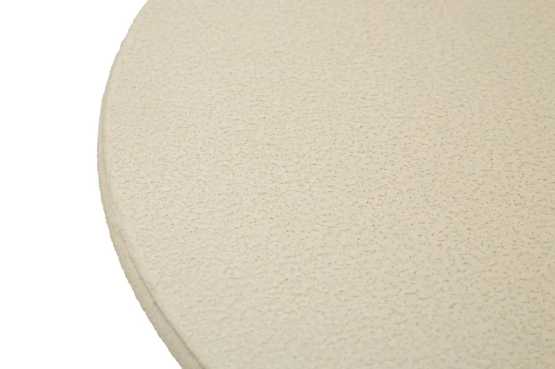Table d'appoint ronde beige avec base sculpturale – Dune Modern Design