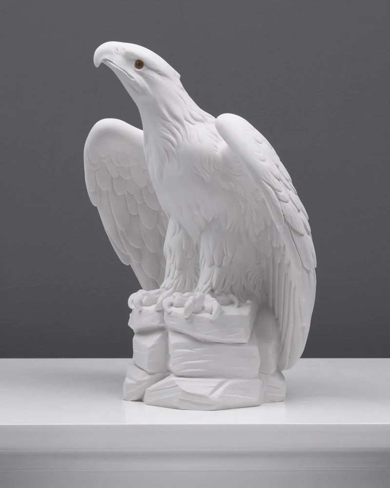 Statuette Aigle - sculpture en marbre