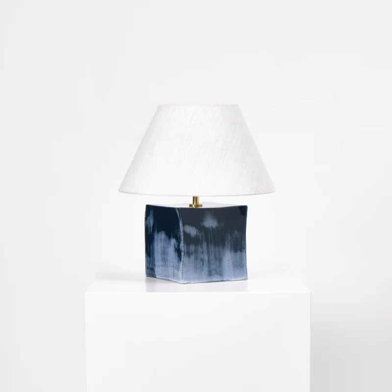 Arouca - handmade blue ceramic table light