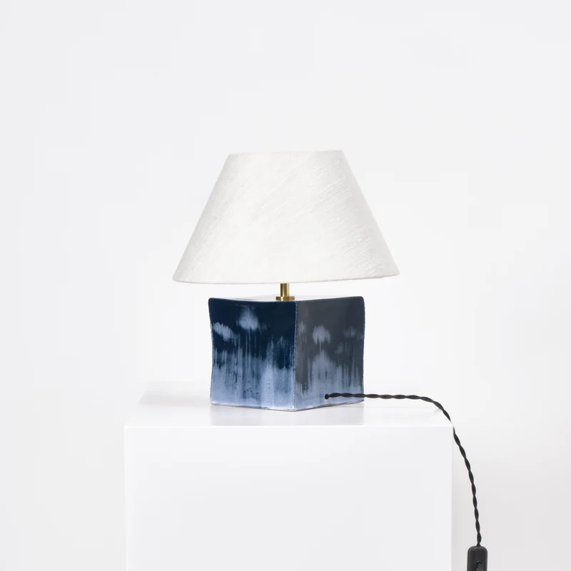 Arouca - handmade blue ceramic table light
