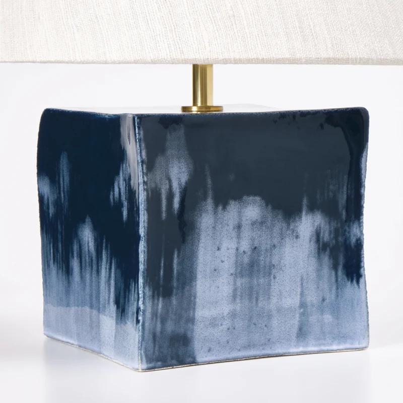 Arouca - handmade blue ceramic table light