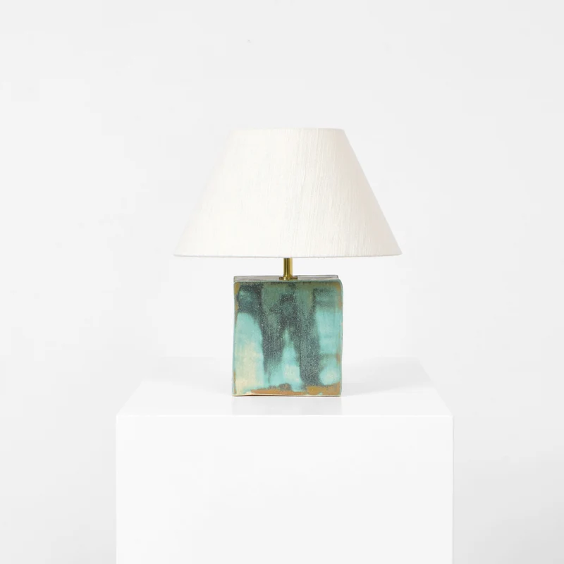 Arouca - handmade blue ceramic table light