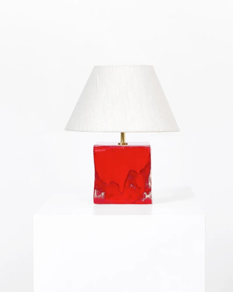 Arouca Ceramic Table Light Red
