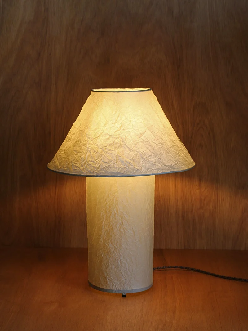 'Lugh' Steel Table Lamp - Ivory