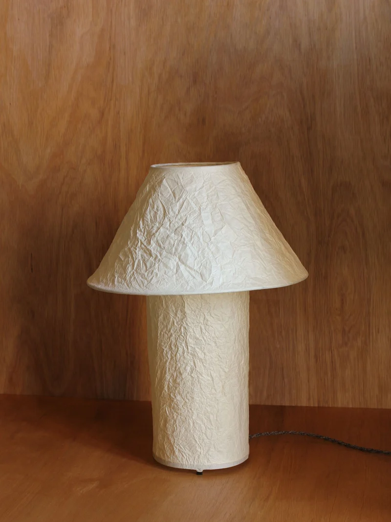 'Lugh' Steel Table Lamp - Ivory