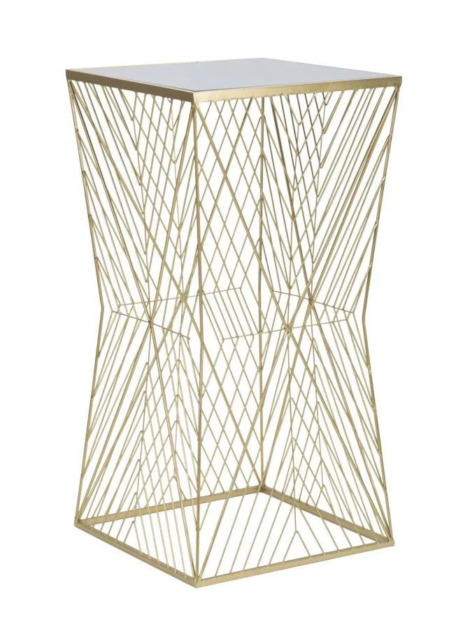 Table de bar en métal doré – Lines 4 Modern Design