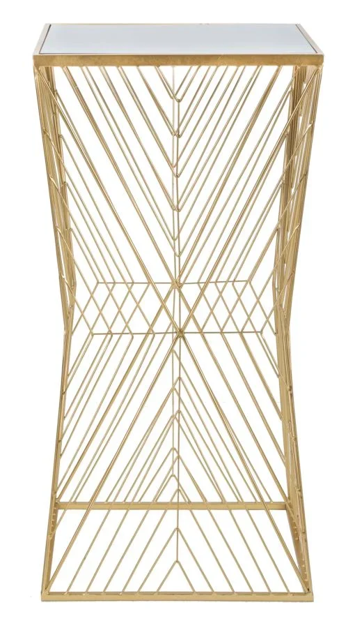 Table de bar en métal doré – Lines 4 Modern Design