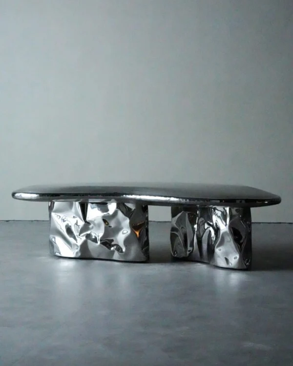 Inflated Steel Coffee Table - Pebble Series by Nitush Aroosh