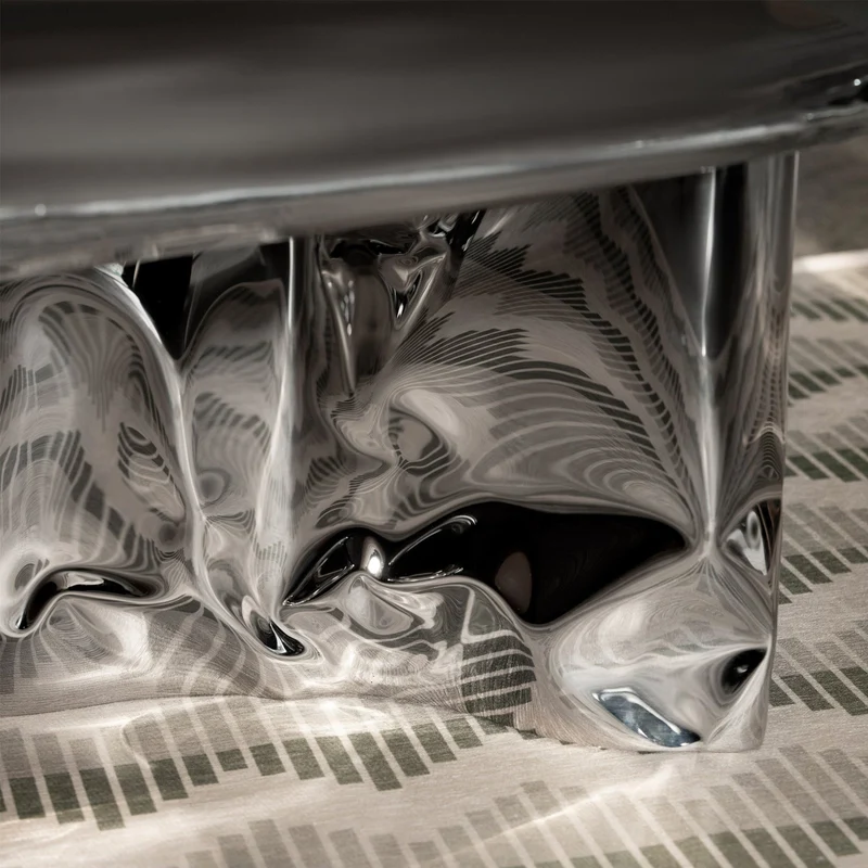 Inflated Steel Coffee Table - Pebble Series by Nitush Aroosh