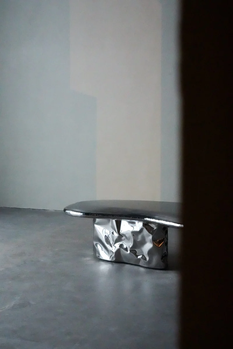 Inflated Steel Coffee Table - Pebble Series by Nitush Aroosh