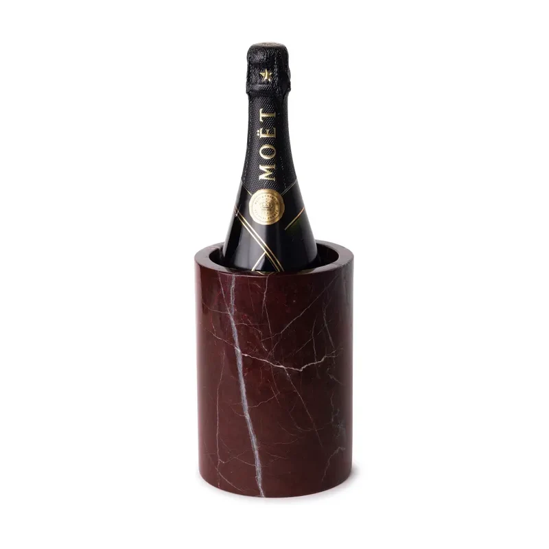 Vase / Rafraîchisseur de Bouteille en Marbre Rouge