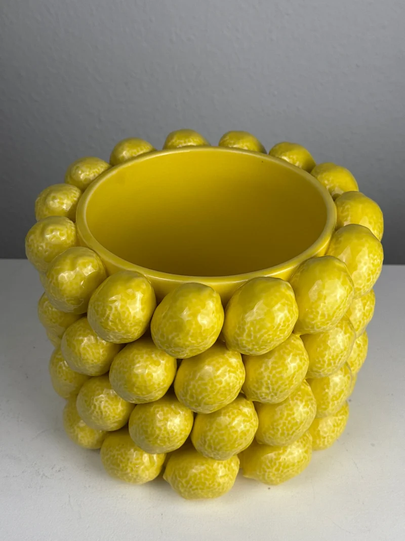 Vase Citron (Céramique Style Sicilien)