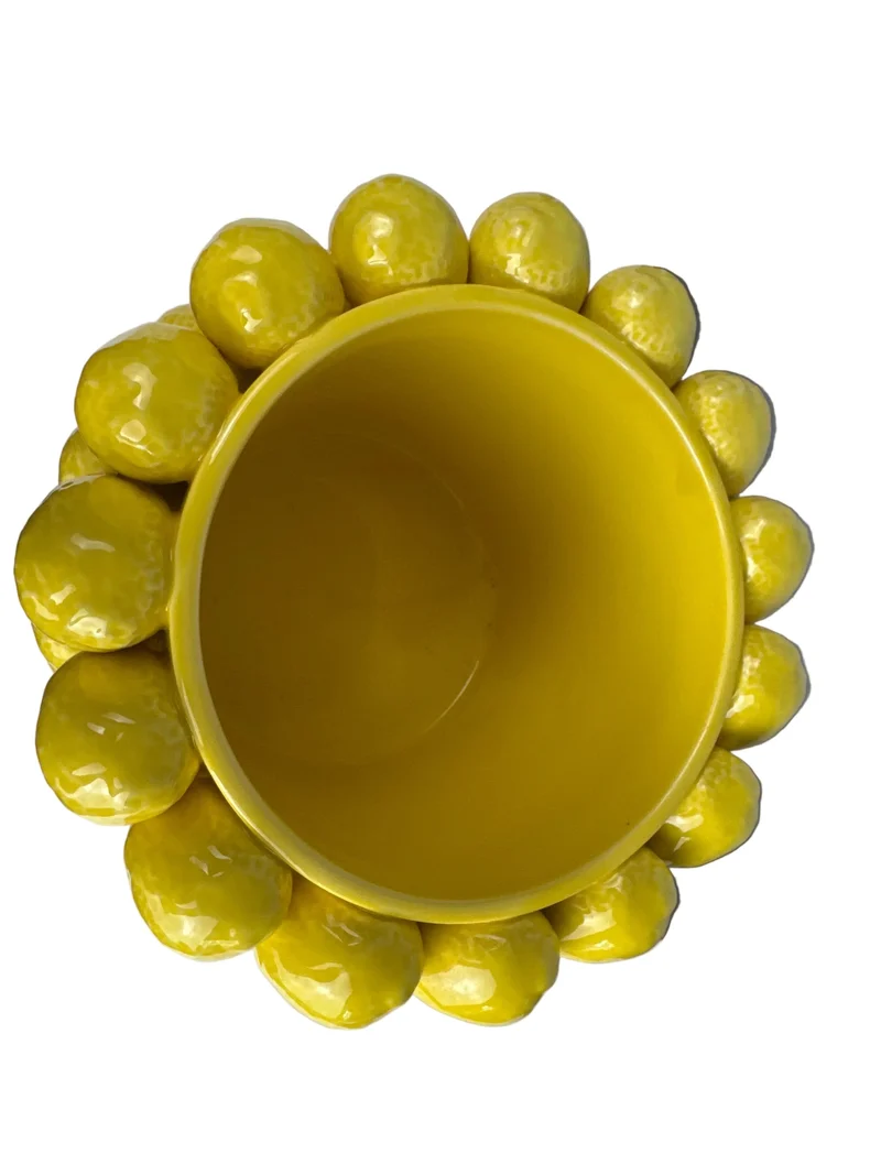 Vase Citron (Céramique Style Sicilien)