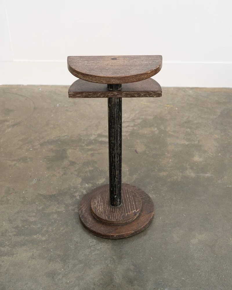 Modernist Cerused Oak Side Table