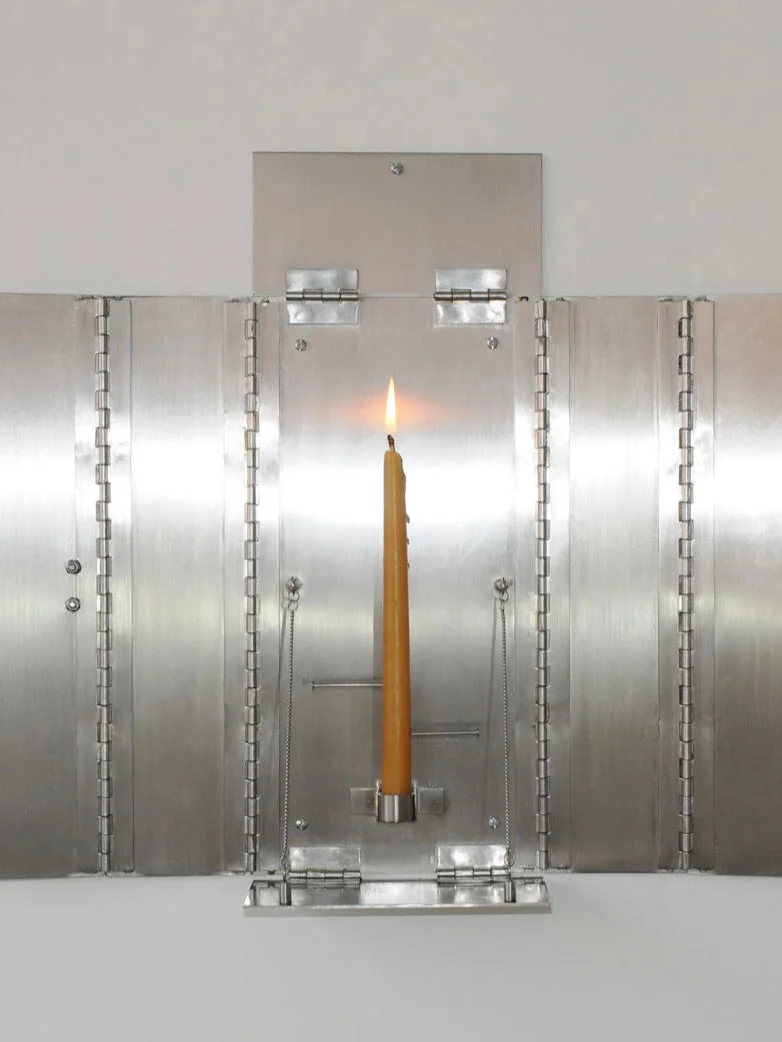 'Wax Clock' Wall Candleholder