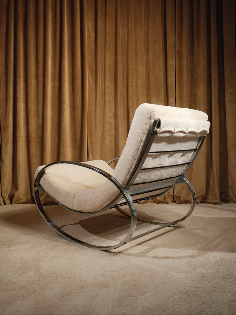 Renato Zevi "Ellipse" Vintage Rocking Chair