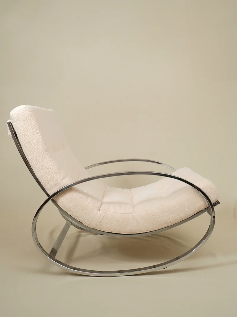 Renato Zevi "Ellipse" Vintage Rocking Chair