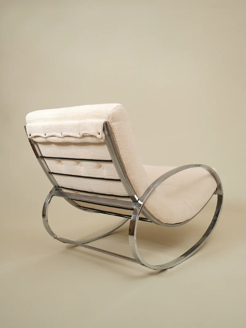Renato Zevi "Ellipse" Vintage Rocking Chair