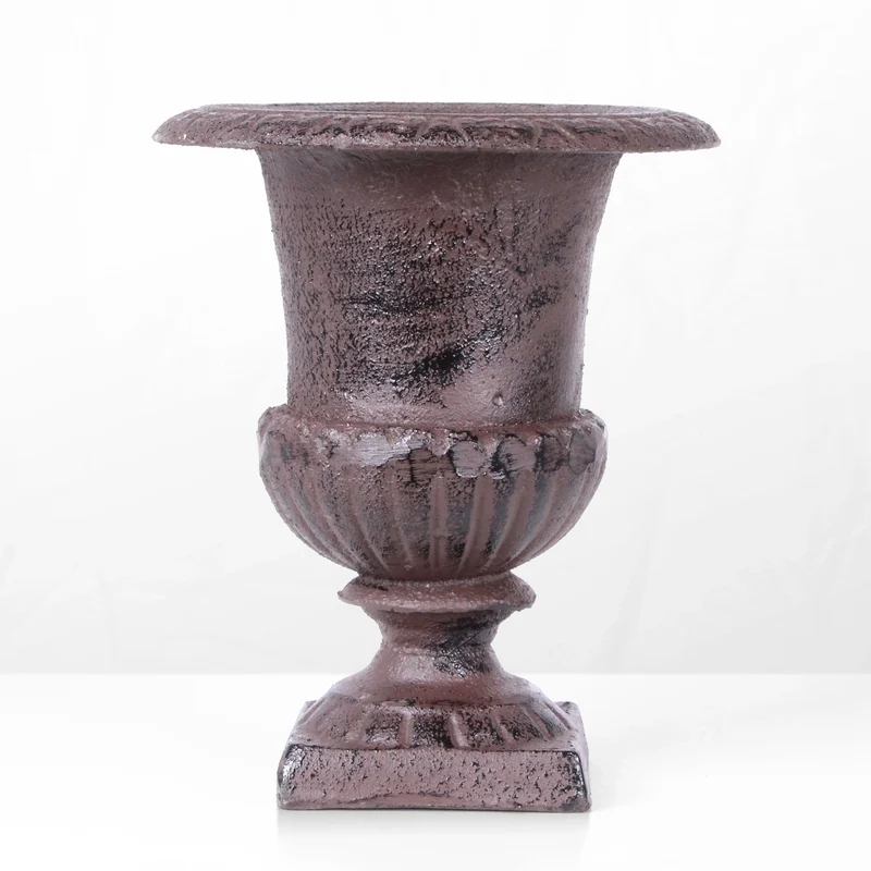 Vase d'extérieur en fer (paire)