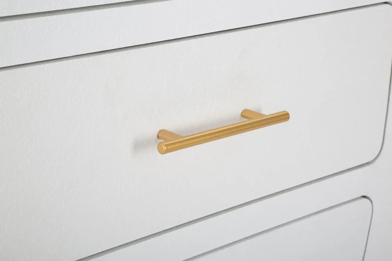 Armoire blanche à 2 portes avec pieds en bois – Meuble de rangement Venus