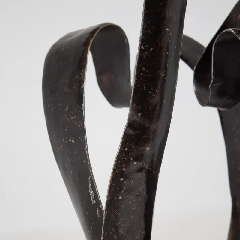 Vintage Mid-Century Sculptural Wrought Iron Standing Table Lamp