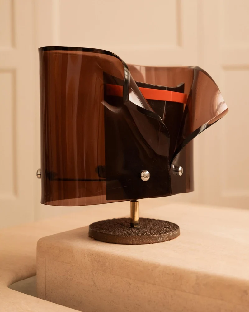 Vintage Monsignor Bronze Table Lamp by Claude Bleynie, 1970s