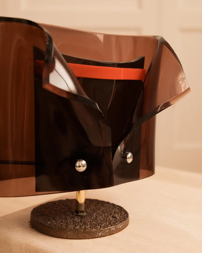Vintage Monsignor Bronze Table Lamp by Claude Bleynie, 1970s