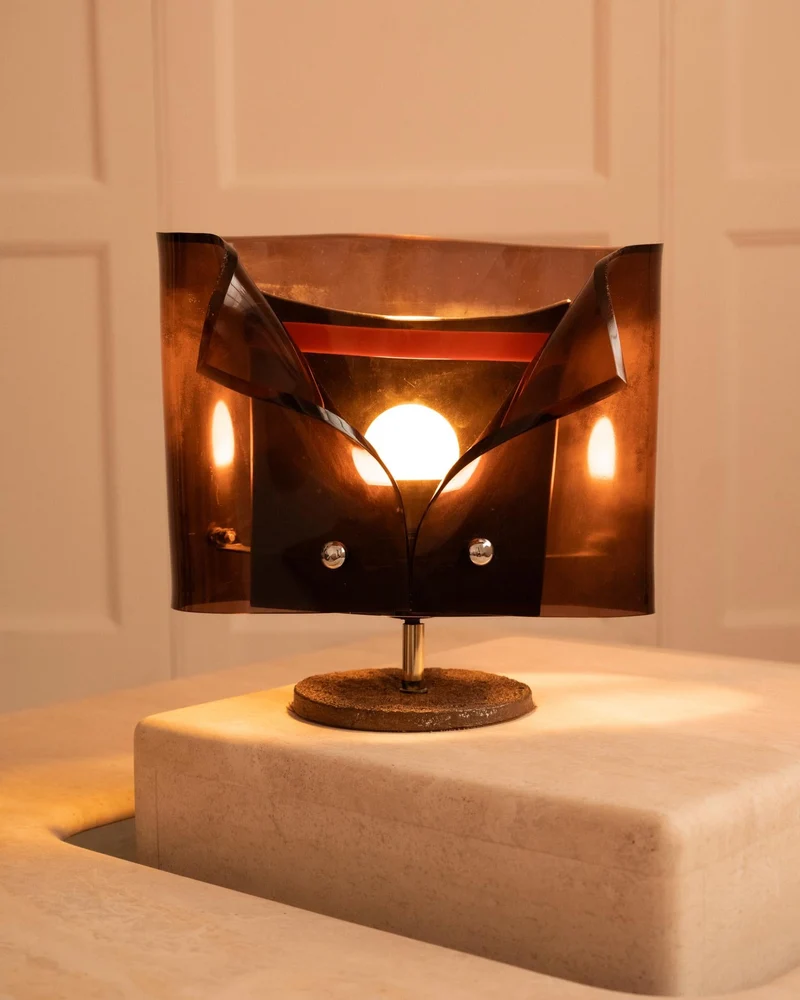 Vintage Monsignor Bronze Table Lamp by Claude Bleynie, 1970s
