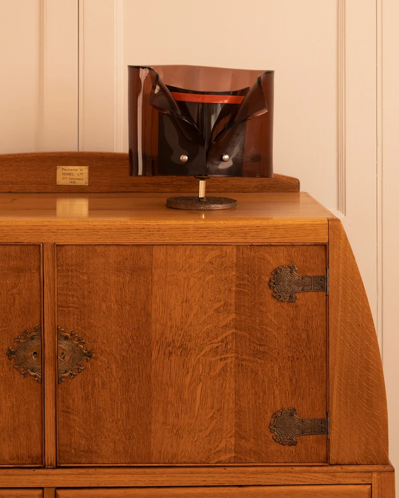Vintage Monsignor Bronze Table Lamp by Claude Bleynie, 1970s