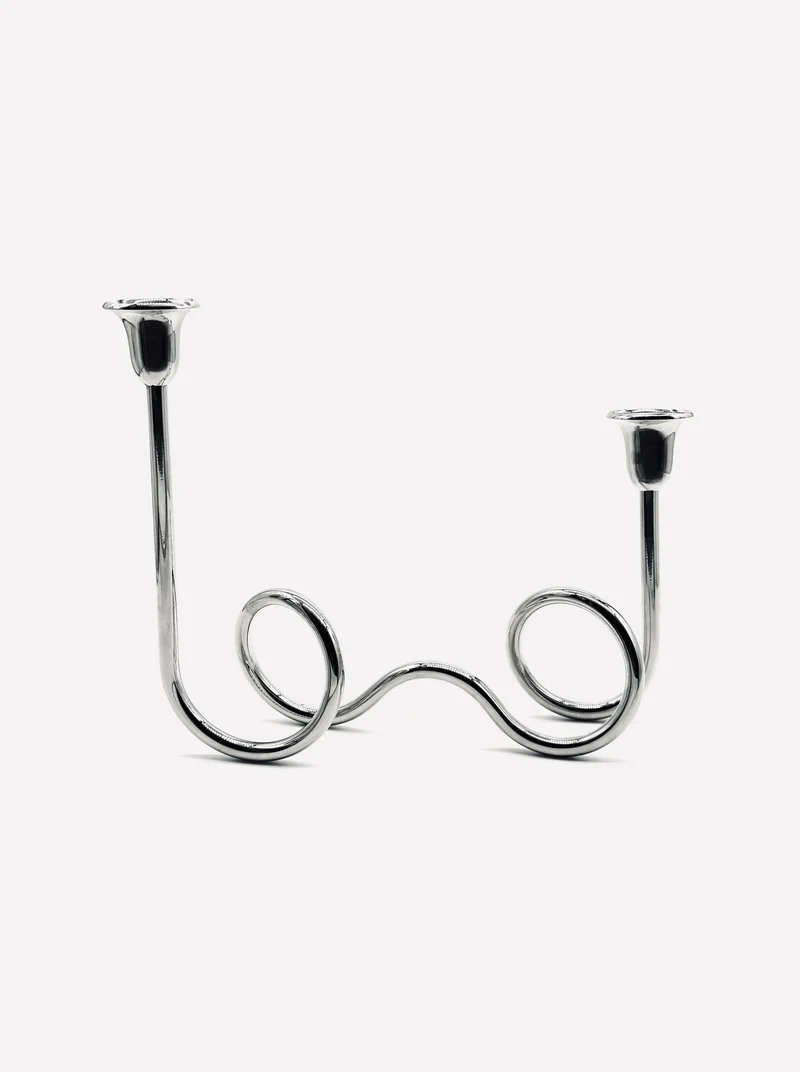 Italian Candleholder in Stainless Steel