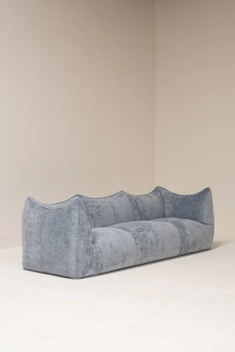 “Le Bambole” Sofa by Mario Bellini for B&B Italia, Velvet Upholstery, Italy, 1970s