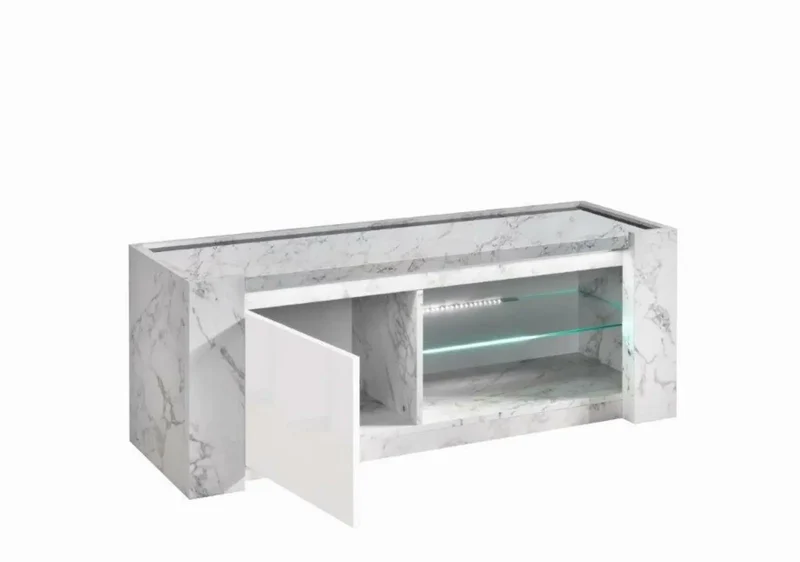 Meubles de séjour laquée led VITTORIA bianca