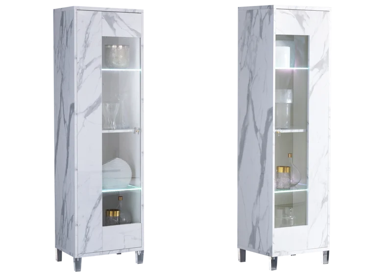 Mur TV design marbre blanc – VITTORIA