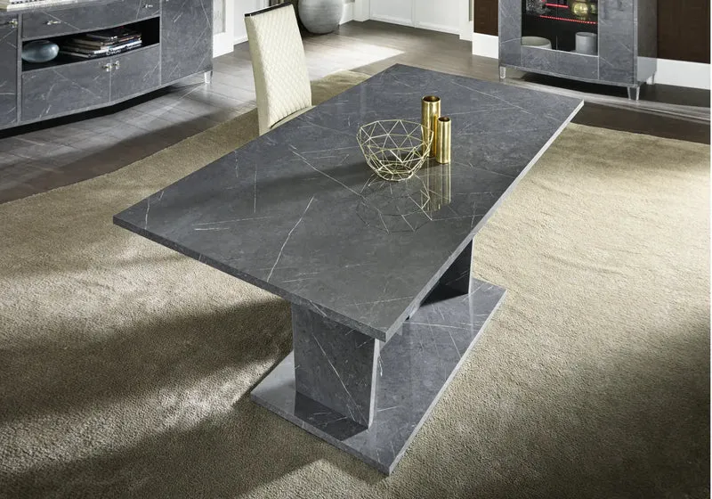 Salle à manger design marbre gris – VITTORIA