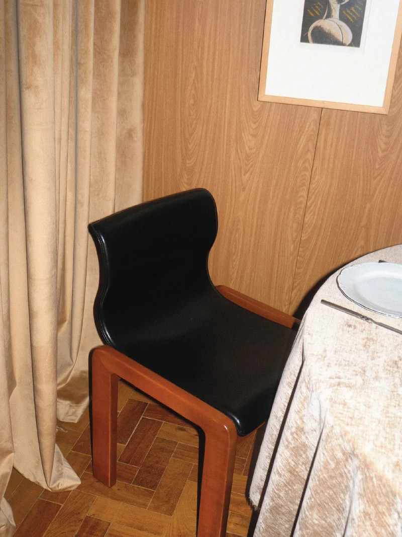 Tobia & Afra Scarpa Set of 4 Dining Leather Chairs