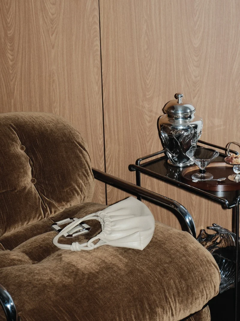 Mario Sabot Lounge Chair - Brown Velvet