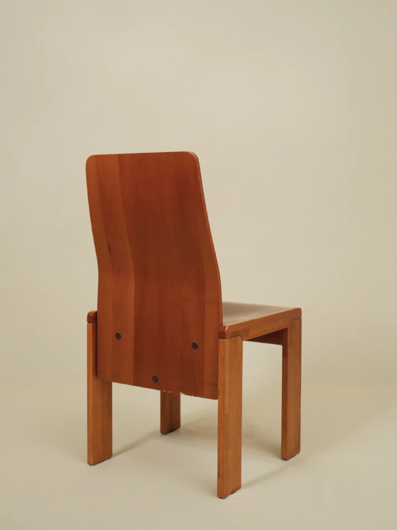 Enzo Berti Set of 6 Wood Chairs